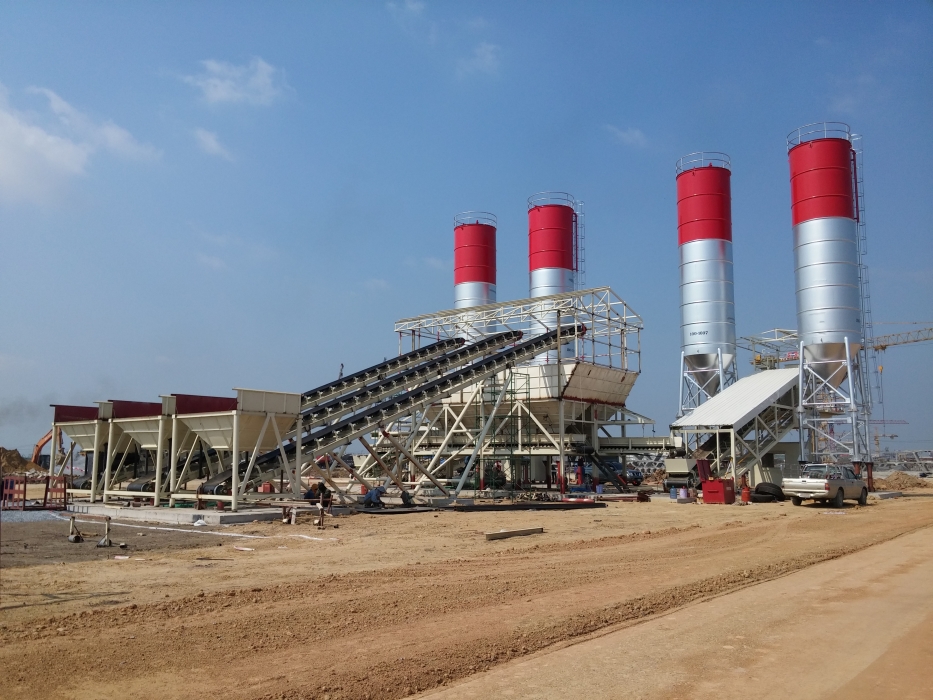 งาน Mobile Concrete Plant บริษัท ซิโน-ไทย เอ็นจีเนียริ่ง แอนด์ คอนสตรัคชั่น จำกัด (มหาชน)